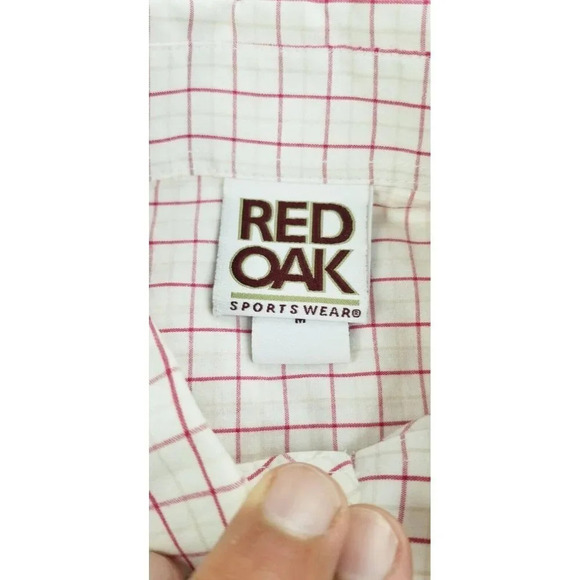 Red Oak Medium Men's USC Button Down Embroidered Tommy Trojan Pocket Logo Shirt - Picture 5 of 11